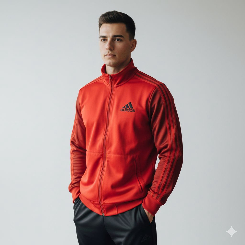 Adidas Men's Red Climalite Track Jacket XL